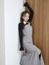 Back open houndstooth ensemble